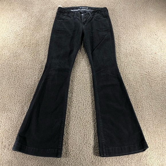 Hudson Black Denim Flare Jeans Size 26 - Picture 1 of 5